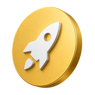 3D icon of a candlestick trading chart on the Brave Swapmontary how-it-works page